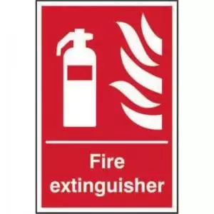 Image of Fire Extinguisher&rsquo; Sign; Non Adhesive Rigid 1mm PVC Board