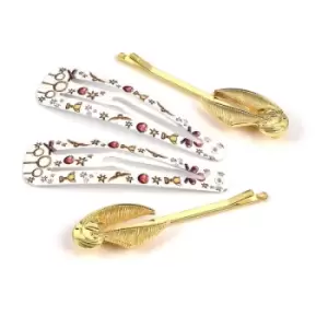 Image of Harry Potter Golden Snitch Hair Clip Set