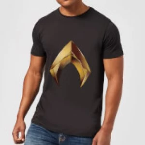 Image of Aquaman Symbol Mens T-Shirt - Black - M