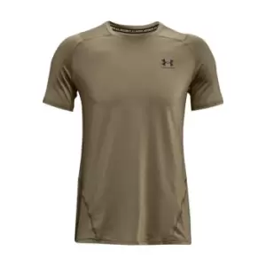 Image of Under Armour HeatGear Armour Fitted Short Sleeve Training Top Mens - Green