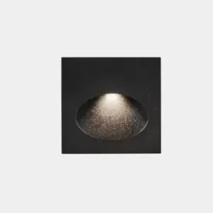 Image of Bat Outdoor LED Recessed Wall Light Square Urban Grey IP65 2.2W 2700K