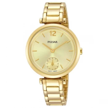 image of Pulsar PN4068X1 Ladies Gold Bracelet Dress 50M Watch