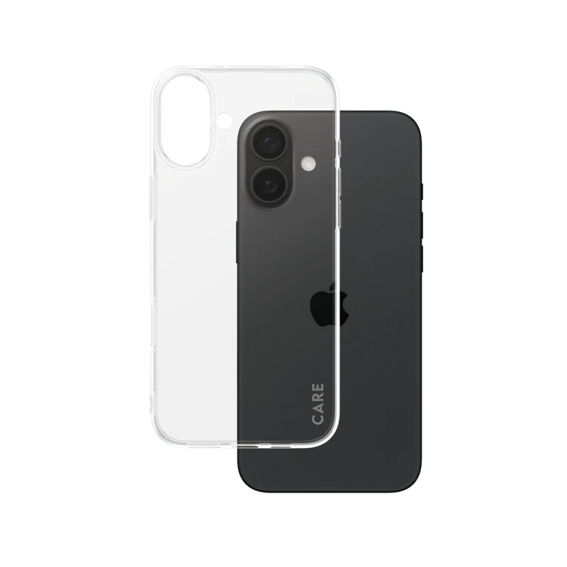 Image of CARE by PanzerGlass Slim X-Ray Soft Case Brand New - Clear - iPhone 16 Plus