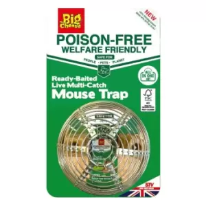 image of The Big Cheese Poison Free Ready Baited Poison Free Multi Catch Mouse Trap