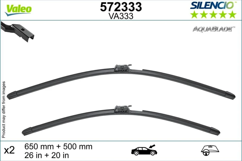 Image of VALEO Wiper blade VALEO 572333