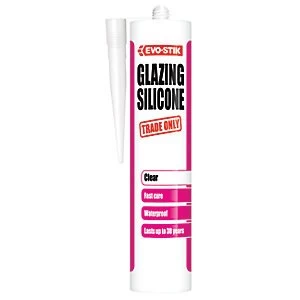 image of Evo-Stik Trade Only Glazing Silicone - Clear 280ml