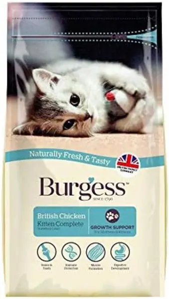 image of Burgess Kitten Chicken Cat Food 1.5kg