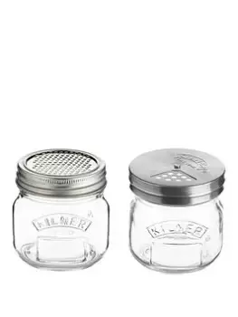 image of Kilner Set Of 2 Jars - Fine Grater & Shaker Jar