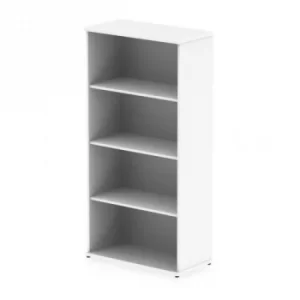 Trexus Office High Bookcase 800x400x1600mm 3 Shelves White Ref I000171