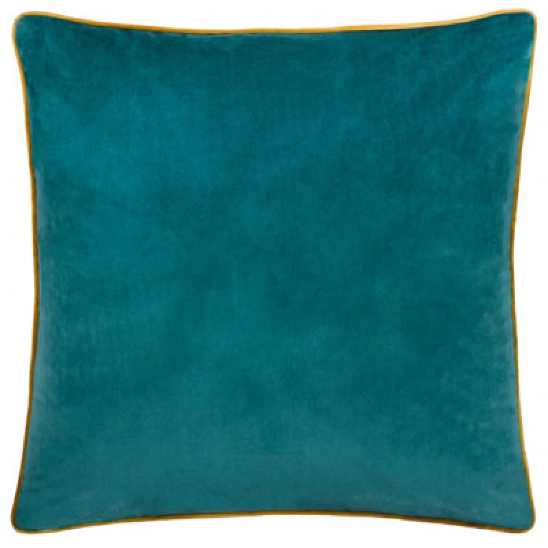 Image of Furn Furn Meridian Velvet Cushion in Aqua Size: 55cm x 55cm Aqua 55cm x 55cm Unisex 5025532355027