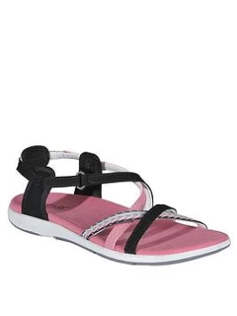 image of Regatta Santa Roma Sandals - Black/Pink, Size 4, Women