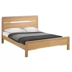 image of Julian Bowen Curve Kingsize Bed 150cm White Oak