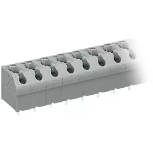 Image of WAGO 250-606 6 Pole 7.5mm 17.5A 45° Push Button PCB Terminal Block...