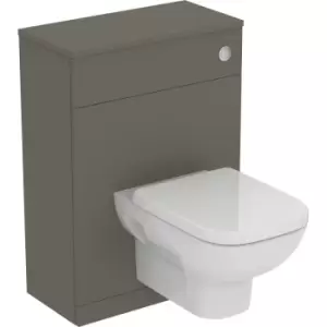 image of Ideal Standard i. life A Matt WC Unit and Worktop with Wall Hung Toilet and Soft Close Seat 600mm in Quartz Grey