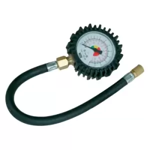 image of Silverline Tyre Dial Gauge 0 - 100psi (0 - 10bar) 282411