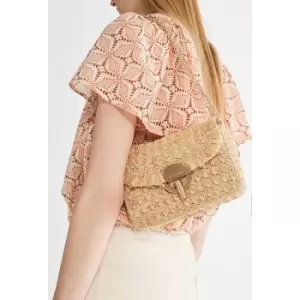 Image of Moon Woven Raffia Bag