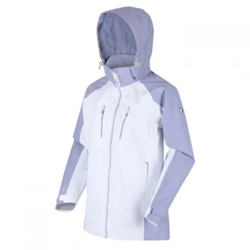 Image of Regatta Womens Calderdale IV Waterproof Jacket - White/Lilac