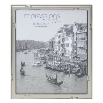 image of 8" x 10" - IMPRESSIONS Aluminium Photo Frame Pewter Finish