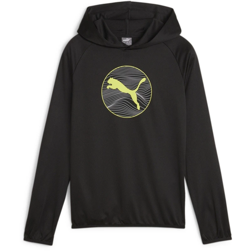 Image of Puma Active Sports Poly Hoodie B Hoody Unisex Kids - Black 7 - 8 Years