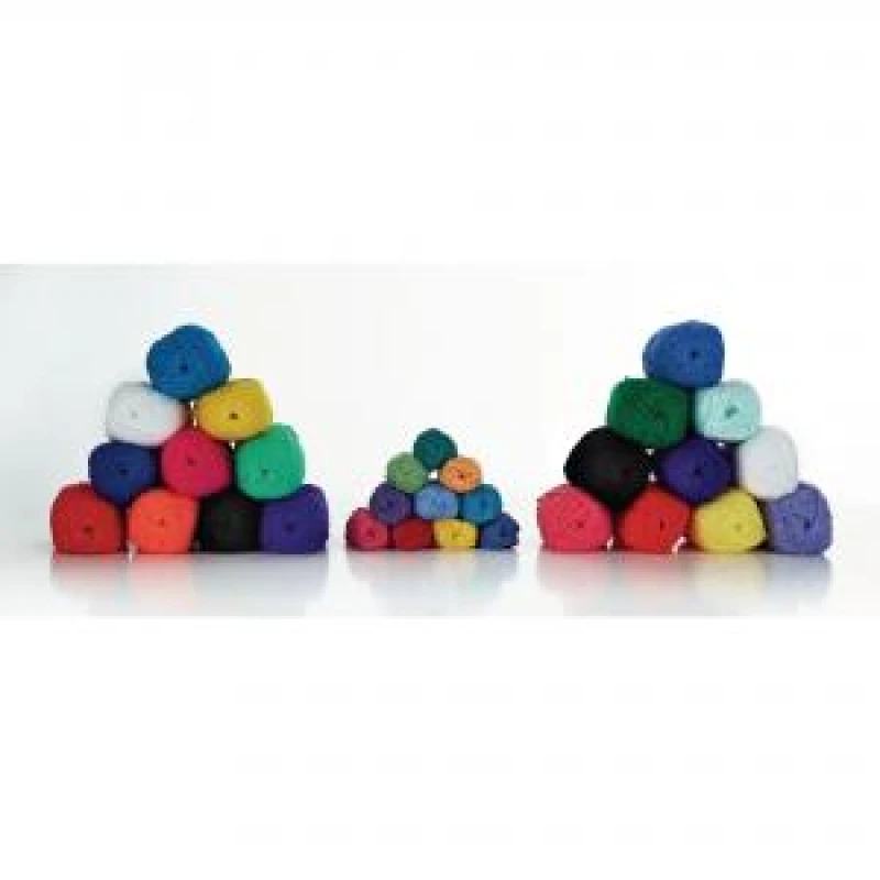 Image of Unbranded Coloured Craft Cotton Assorted 50g (Pack of 10) AR02004 AR02004