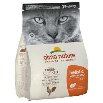 image of Almo Nature Holistic Chicken and Rice Cat Food 2kg