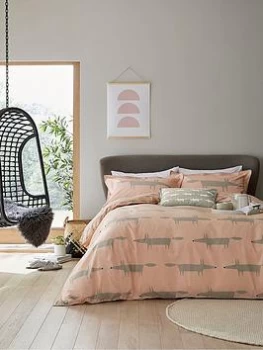 Image of Scion Mr Fox Duvet Cover Set - Blush