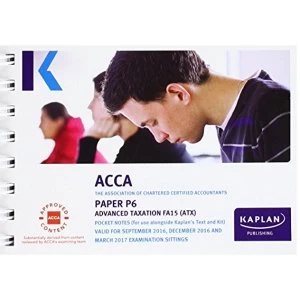 Image of P6 Advanced Taxation - Pocket Notes by Kaplan Publishing (Paperback, 2015)
