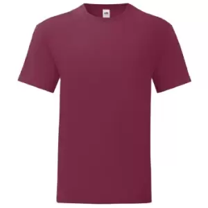 image of Fruit of the Loom Mens Iconic 150 T-Shirt (XXL) (Burgundy)