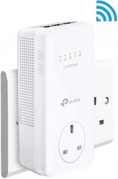 image of TP Link TL-WPA8631P - AV1300 Gigabit Passthrough Powerline ac WiFi Ex