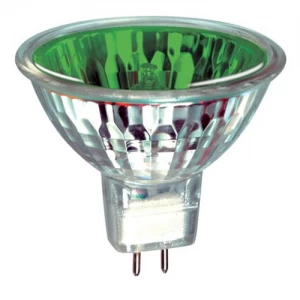 Image of Bell 50W Green Halogen GU5.3 MR16 Flood Spotlight Bulb