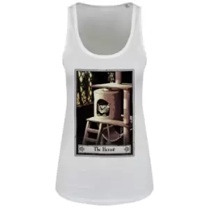 Image of Deadly Tarot Womens/Ladies The Hermit Felis Vest Top (M) (White)