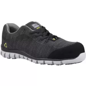 image of Mens Morris Safety Trainers (10 uk) (Black) - Safety Jogger