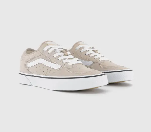 Image of Vans Rowley Classic Trainers Moss Gray True White Grey, 9