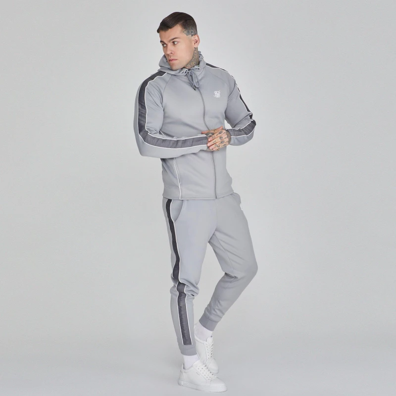 Image of SikSilk Hoodie and Joggers Set Grey male
