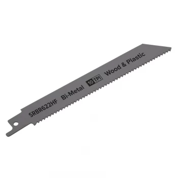 image of Reciprocating Saw Blade Wood & Plastics 150MM 10TPI - Pack of 5