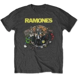 Image of Ramones - Road to Ruin Unisex Large T-Shirt - Grey