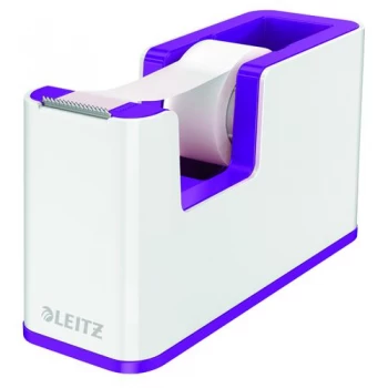 image of Leitz WOW Tape Dispenser Dual Colour WhitePurple 53641062