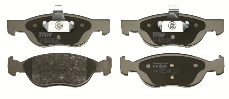 Image of TRW GDB1487 Brake pad set not prepared for wear warning indicator Brake Pad Set,disc brake (402)
