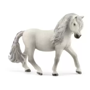 image of SCHLEICH Horse Club Iceland Pony Mare Toy Figure, 5 to 12 Years, White (13942)