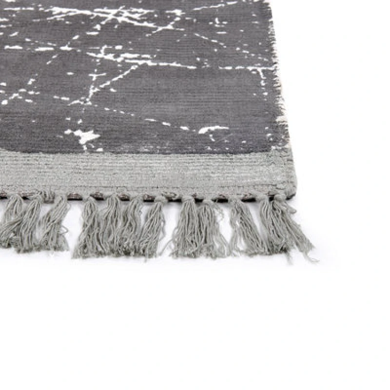 Image of Beliani Rug Hanli Grey 160 X 230 Cm Viscose