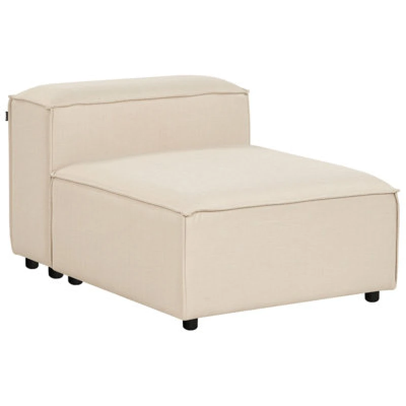 Image of Beliani 1-Seat Section Ardal Fabric Beige