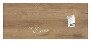 Sigel Artverum Magnetic Glass Board 1300x550mm Nat Wood