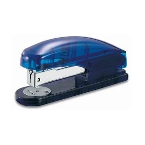 5 Star Office Half Strip Stapler 20 Sheets Blue Transparent