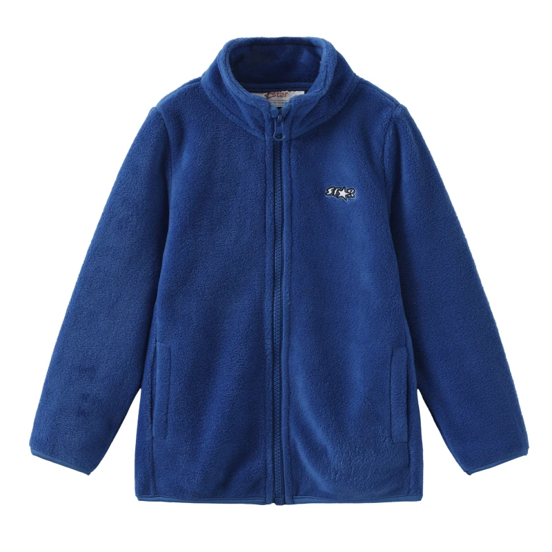 Image of Star Fz Fleece Top Junior - Blue Blue 7 - 8 Years