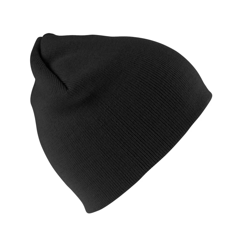Image of Result Result Men Acrylic Soft Touch Beanie in Black One Size Male 5063527386304