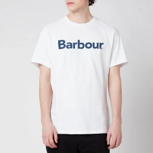 Image of Barbour Mens Logo T-Shirt - White - L