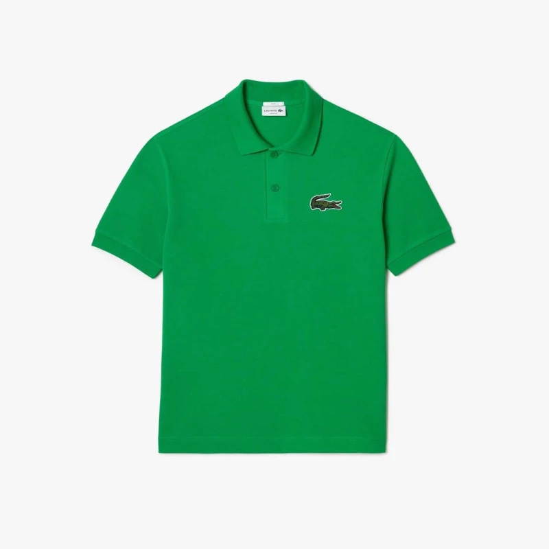 Image of Lacoste Loose Fit L.12.12 Piqu Polo Shirt - Green Green L