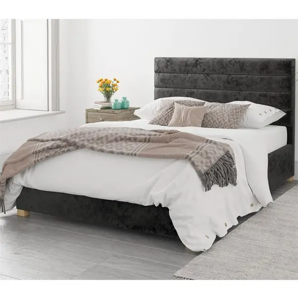 Image of Aspire Kelly Ottoman Storage Bed - Black Single