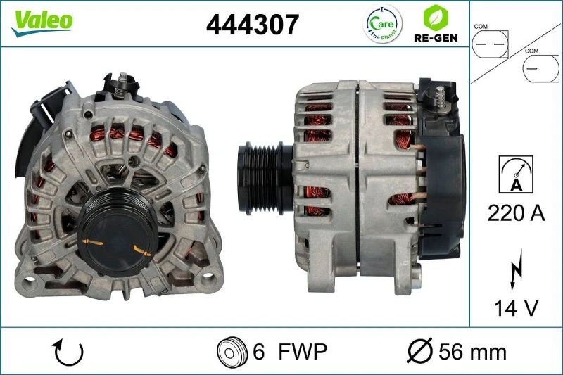 Image of Alternator VALEO 444307