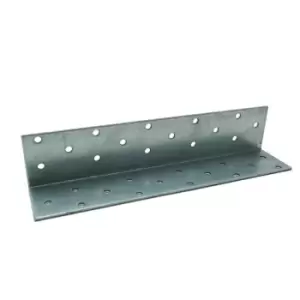 Image of Heavy Duty Zinc Plated Reinforced Corner Angle Bracket - Size 40x40x200x2mm - Pack of 1